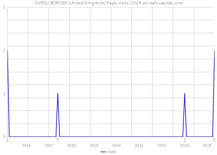 OVIDIU BORODI (United Kingdom) Page visits 2024 