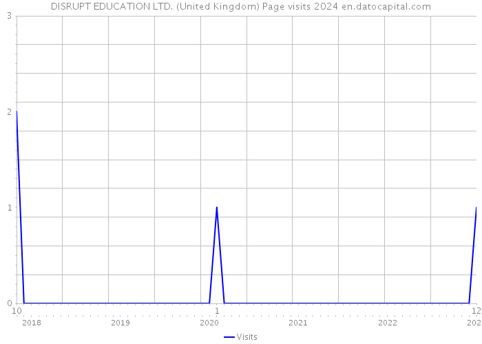 DISRUPT EDUCATION LTD. (United Kingdom) Page visits 2024 