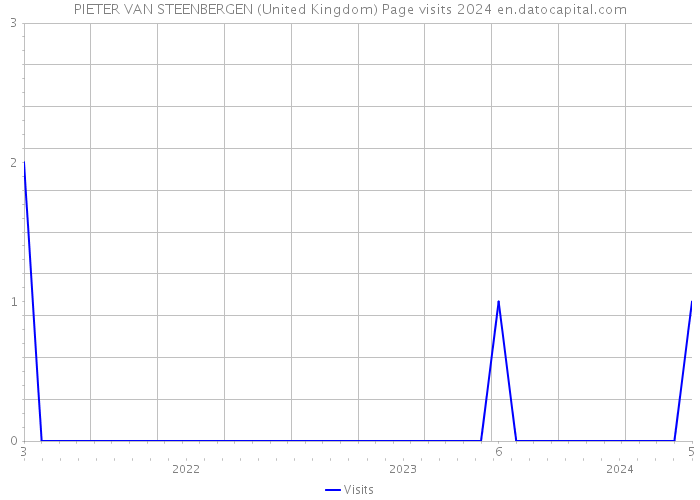 PIETER VAN STEENBERGEN (United Kingdom) Page visits 2024 