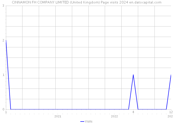 CINNAMON FH COMPANY LIMITED (United Kingdom) Page visits 2024 