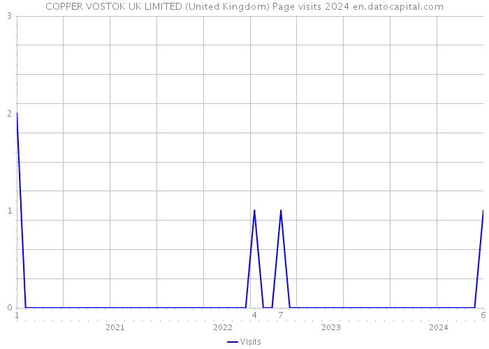 COPPER VOSTOK UK LIMITED (United Kingdom) Page visits 2024 