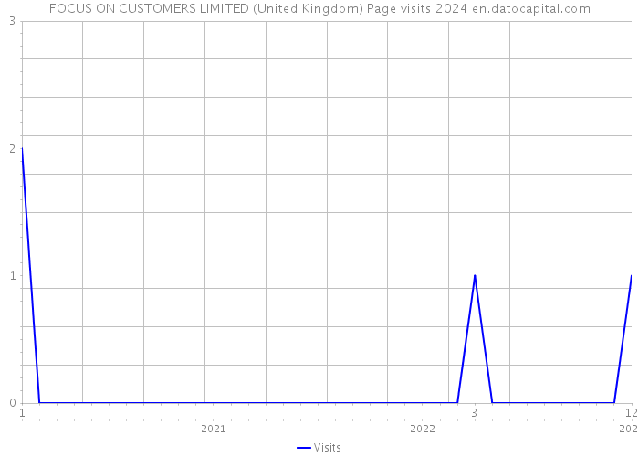 FOCUS ON CUSTOMERS LIMITED (United Kingdom) Page visits 2024 