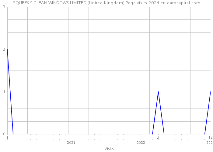 SQUEEKY CLEAN WINDOWS LIMITED (United Kingdom) Page visits 2024 