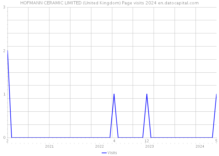 HOFMANN CERAMIC LIMITED (United Kingdom) Page visits 2024 