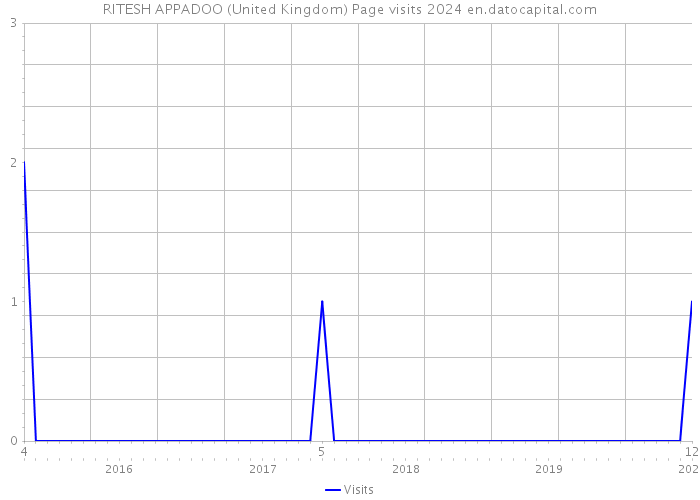 RITESH APPADOO (United Kingdom) Page visits 2024 