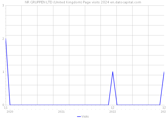 NR GRUPPEN LTD (United Kingdom) Page visits 2024 