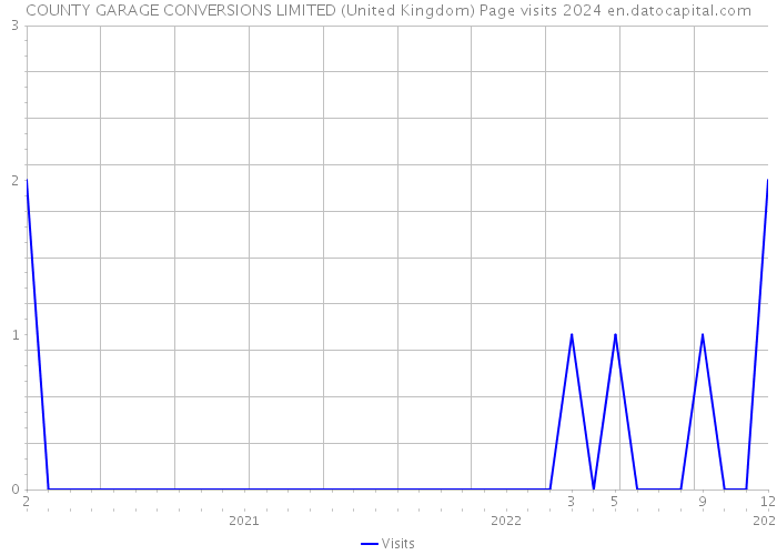 COUNTY GARAGE CONVERSIONS LIMITED (United Kingdom) Page visits 2024 