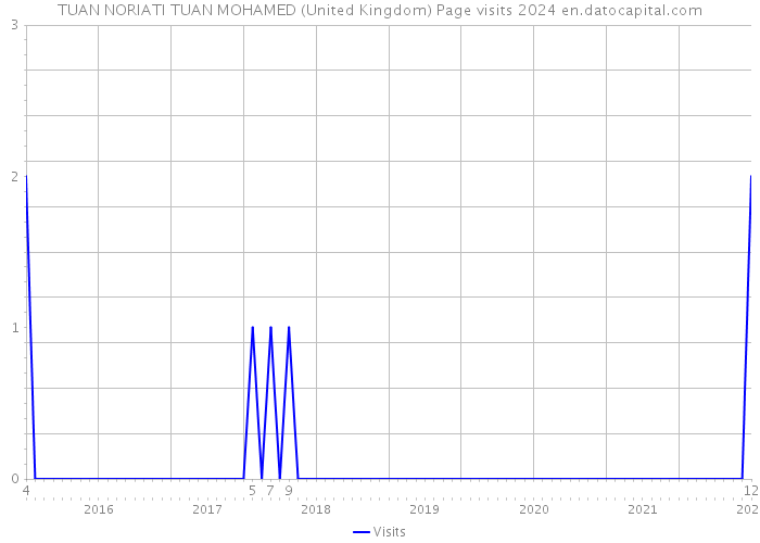 TUAN NORIATI TUAN MOHAMED (United Kingdom) Page visits 2024 