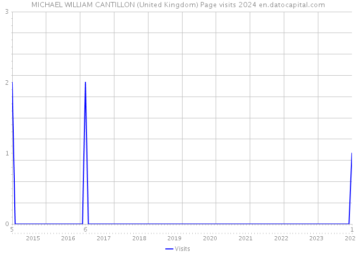 MICHAEL WILLIAM CANTILLON (United Kingdom) Page visits 2024 
