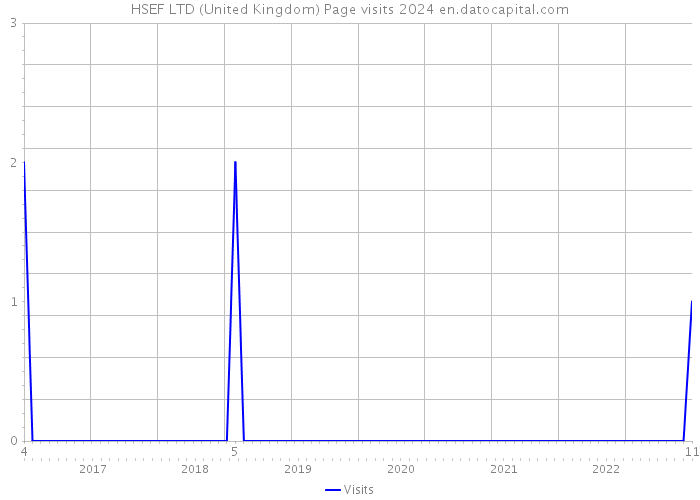 HSEF LTD (United Kingdom) Page visits 2024 