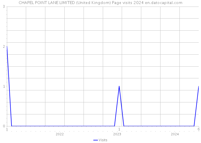 CHAPEL POINT LANE LIMITED (United Kingdom) Page visits 2024 