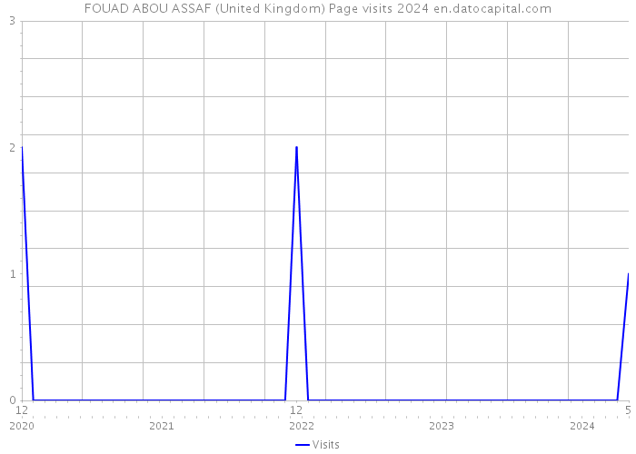 FOUAD ABOU ASSAF (United Kingdom) Page visits 2024 