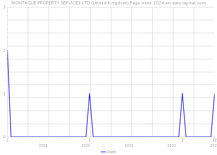 MONTAGUE PROPERTY SERVICES LTD (United Kingdom) Page visits 2024 