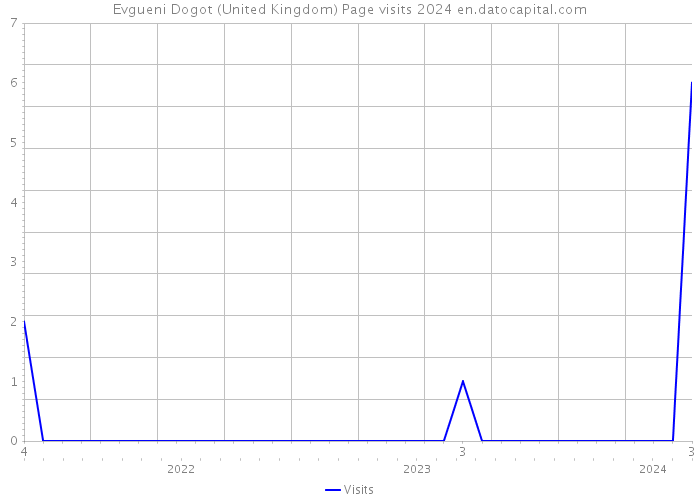 Evgueni Dogot (United Kingdom) Page visits 2024 