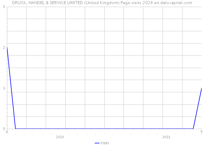 DRUCK, HANDEL & SERVICE LIMITED (United Kingdom) Page visits 2024 