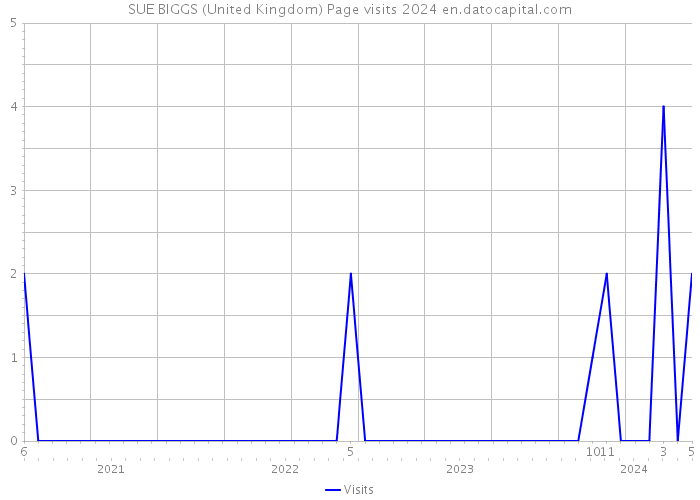 SUE BIGGS (United Kingdom) Page visits 2024 