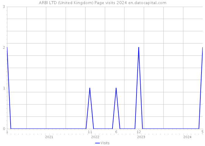 ARBI LTD (United Kingdom) Page visits 2024 