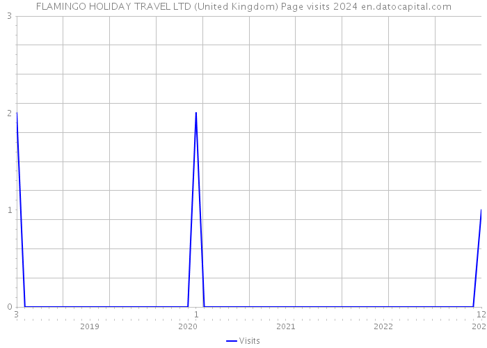 FLAMINGO HOLIDAY TRAVEL LTD (United Kingdom) Page visits 2024 