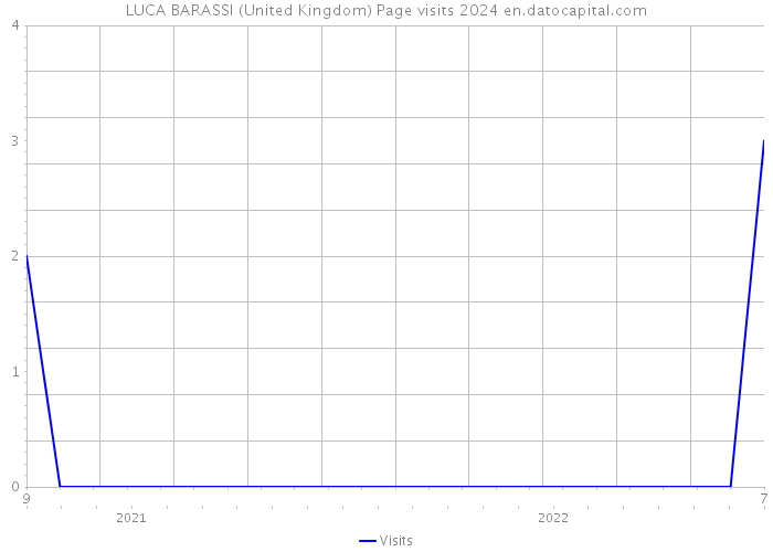 LUCA BARASSI (United Kingdom) Page visits 2024 