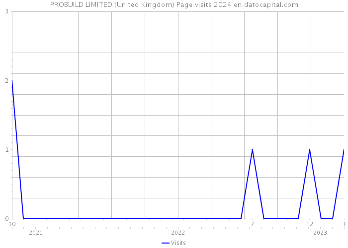 PROBUILD LIMITED (United Kingdom) Page visits 2024 