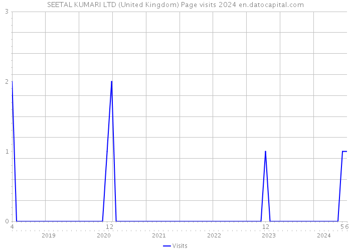 SEETAL KUMARI LTD (United Kingdom) Page visits 2024 
