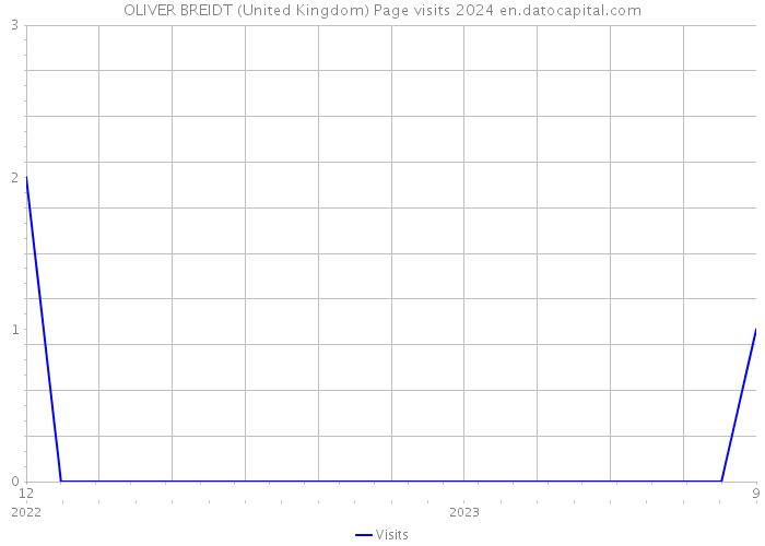 OLIVER BREIDT (United Kingdom) Page visits 2024 