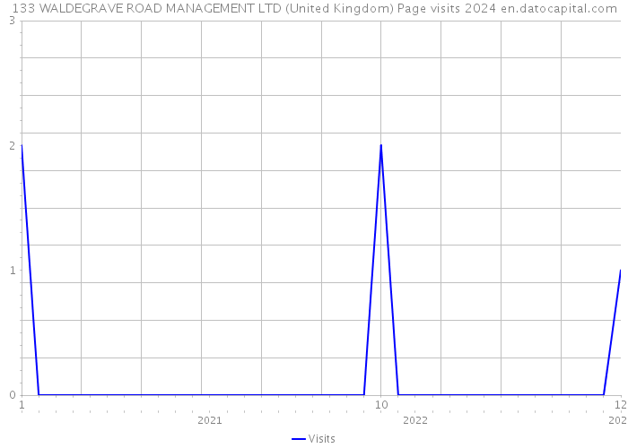 133 WALDEGRAVE ROAD MANAGEMENT LTD (United Kingdom) Page visits 2024 