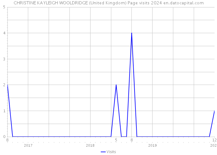CHRISTINE KAYLEIGH WOOLDRIDGE (United Kingdom) Page visits 2024 