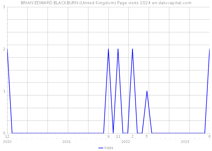BRIAN EDWARD BLACKBURN (United Kingdom) Page visits 2024 