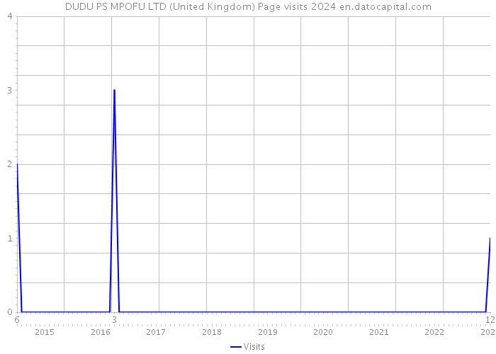 DUDU PS MPOFU LTD (United Kingdom) Page visits 2024 