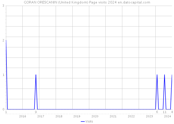 GORAN ORESCANIN (United Kingdom) Page visits 2024 