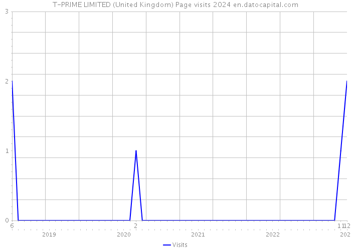 T-PRIME LIMITED (United Kingdom) Page visits 2024 