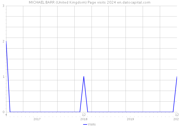 MICHAEL BARR (United Kingdom) Page visits 2024 