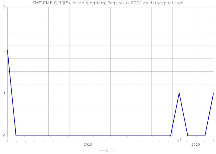 SHENNAR OKIRIE (United Kingdom) Page visits 2024 