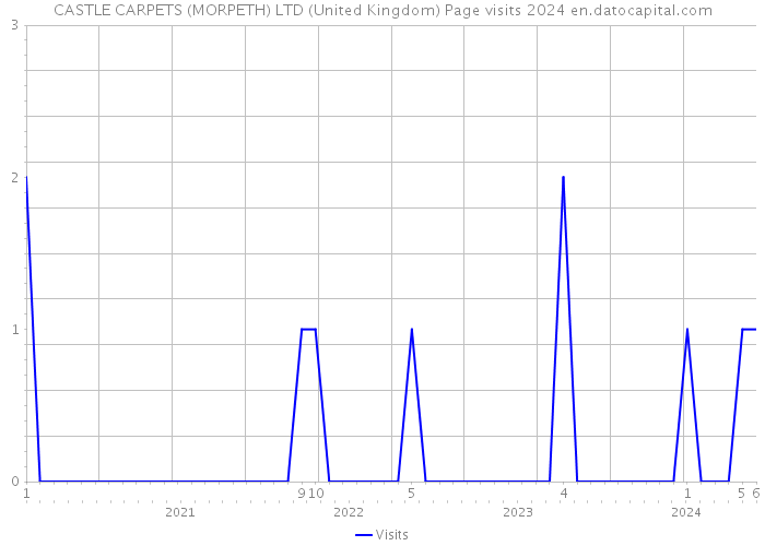 CASTLE CARPETS (MORPETH) LTD (United Kingdom) Page visits 2024 