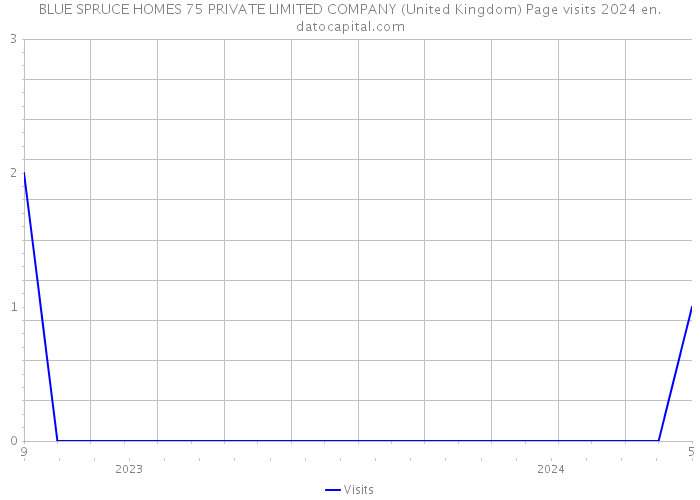BLUE SPRUCE HOMES 75 PRIVATE LIMITED COMPANY (United Kingdom) Page visits 2024 
