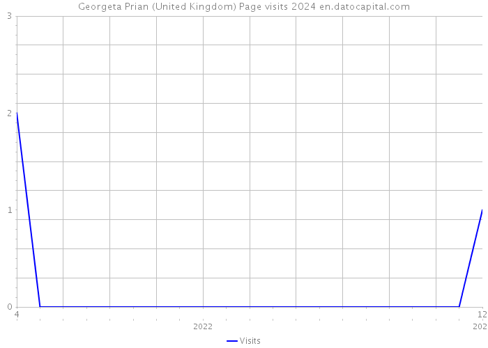 Georgeta Prian (United Kingdom) Page visits 2024 