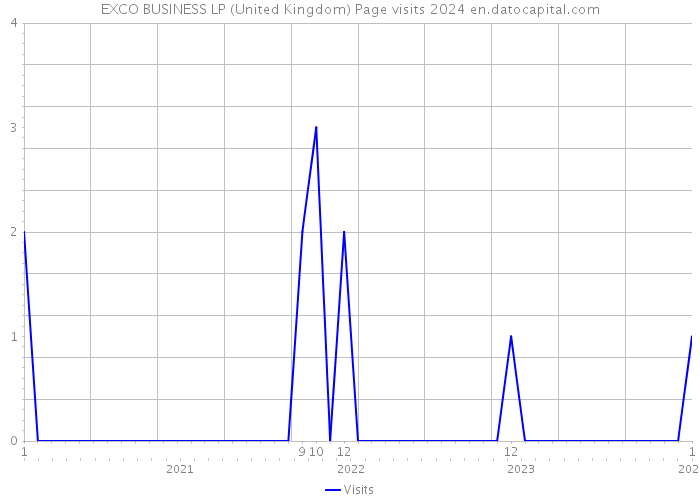 EXCO BUSINESS LP (United Kingdom) Page visits 2024 