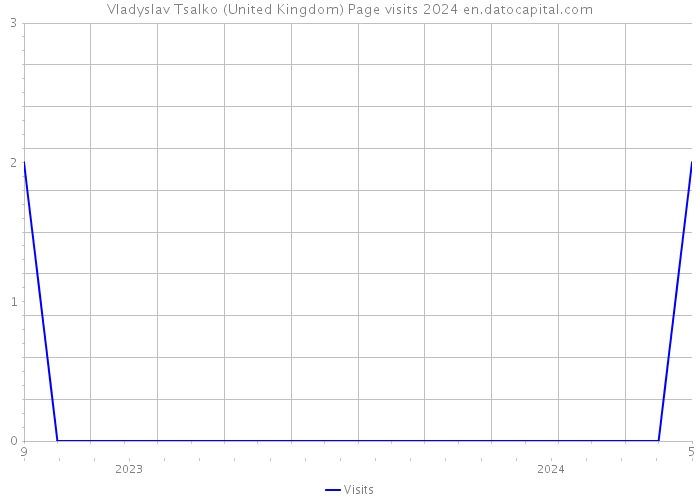 Vladyslav Tsalko (United Kingdom) Page visits 2024 