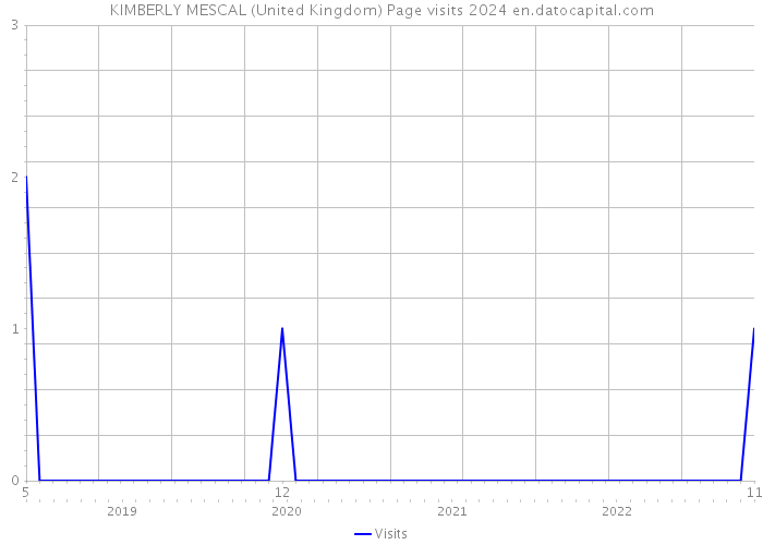 KIMBERLY MESCAL (United Kingdom) Page visits 2024 