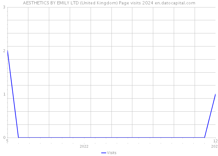 AESTHETICS BY EMILY LTD (United Kingdom) Page visits 2024 
