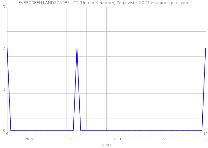 EVERGREEN LANDSCAPES LTD (United Kingdom) Page visits 2024 