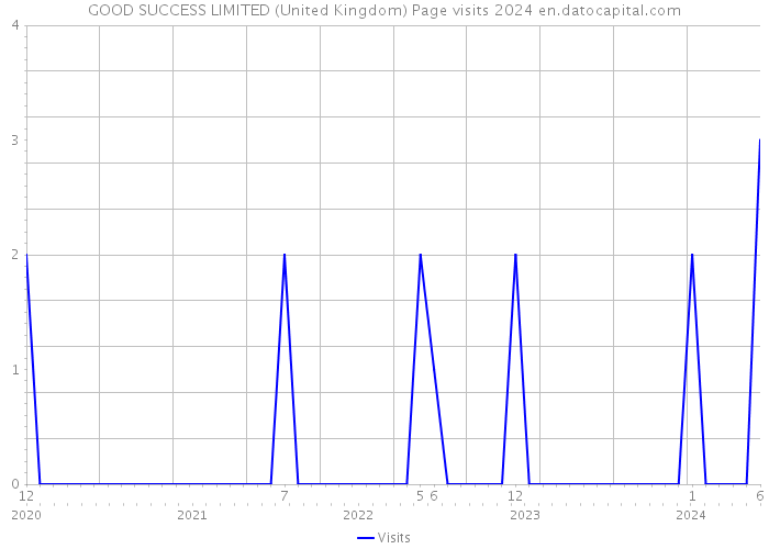 GOOD SUCCESS LIMITED (United Kingdom) Page visits 2024 