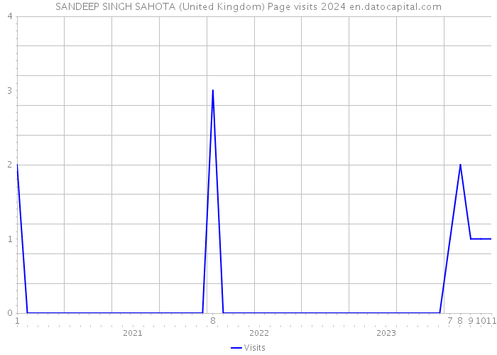 SANDEEP SINGH SAHOTA (United Kingdom) Page visits 2024 