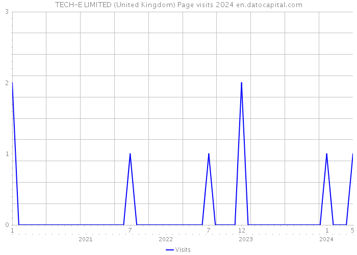 TECH-E LIMITED (United Kingdom) Page visits 2024 