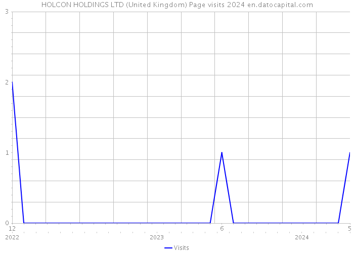 HOLCON HOLDINGS LTD (United Kingdom) Page visits 2024 