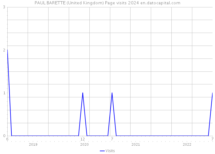 PAUL BARETTE (United Kingdom) Page visits 2024 