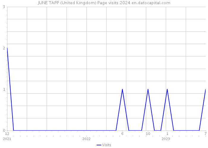 JUNE TAPP (United Kingdom) Page visits 2024 