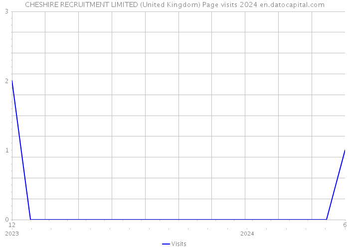 CHESHIRE RECRUITMENT LIMITED (United Kingdom) Page visits 2024 