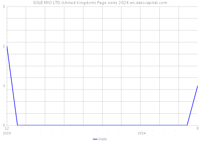 SOLE MIO LTD (United Kingdom) Page visits 2024 